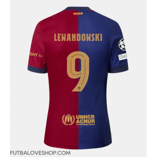 Dres Barcelona Robert Lewandowski #9 Domáci 2024-25 Krátky Rukáv